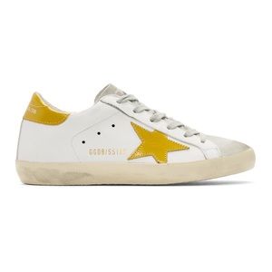 Golden Goose Superstar White/Curry Mens 11